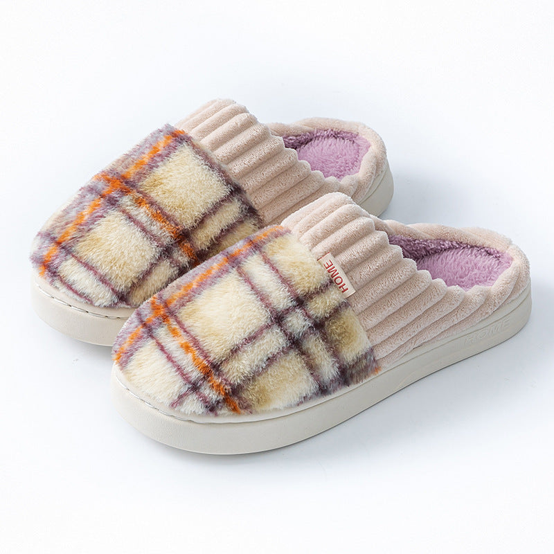 Plush Non-Slip Indoor Slippers