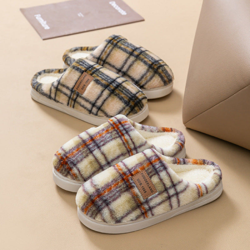 Plush Non-Slip Indoor Slippers