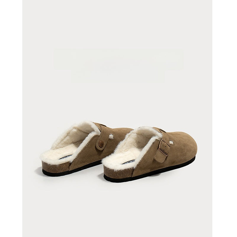 Fleece Lined Slip On Slippers