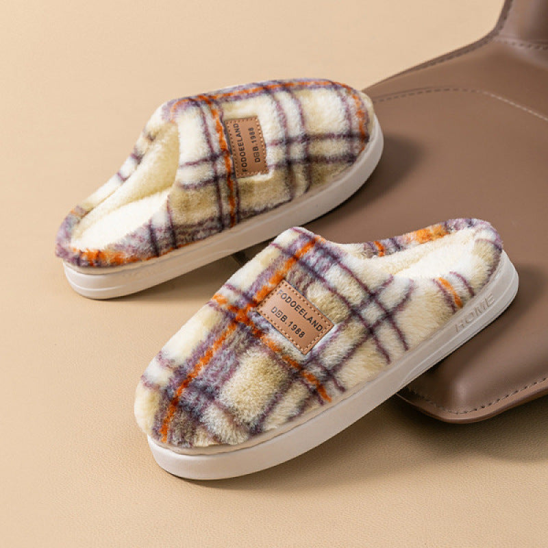 Plush Non-Slip Indoor Slippers
