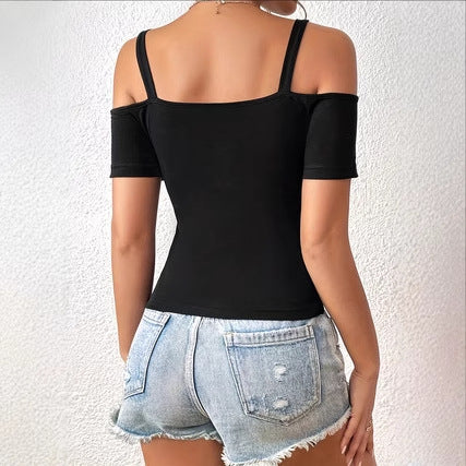 Summer American Niche Outer Wear Short Chic Sports Top Hot Girl