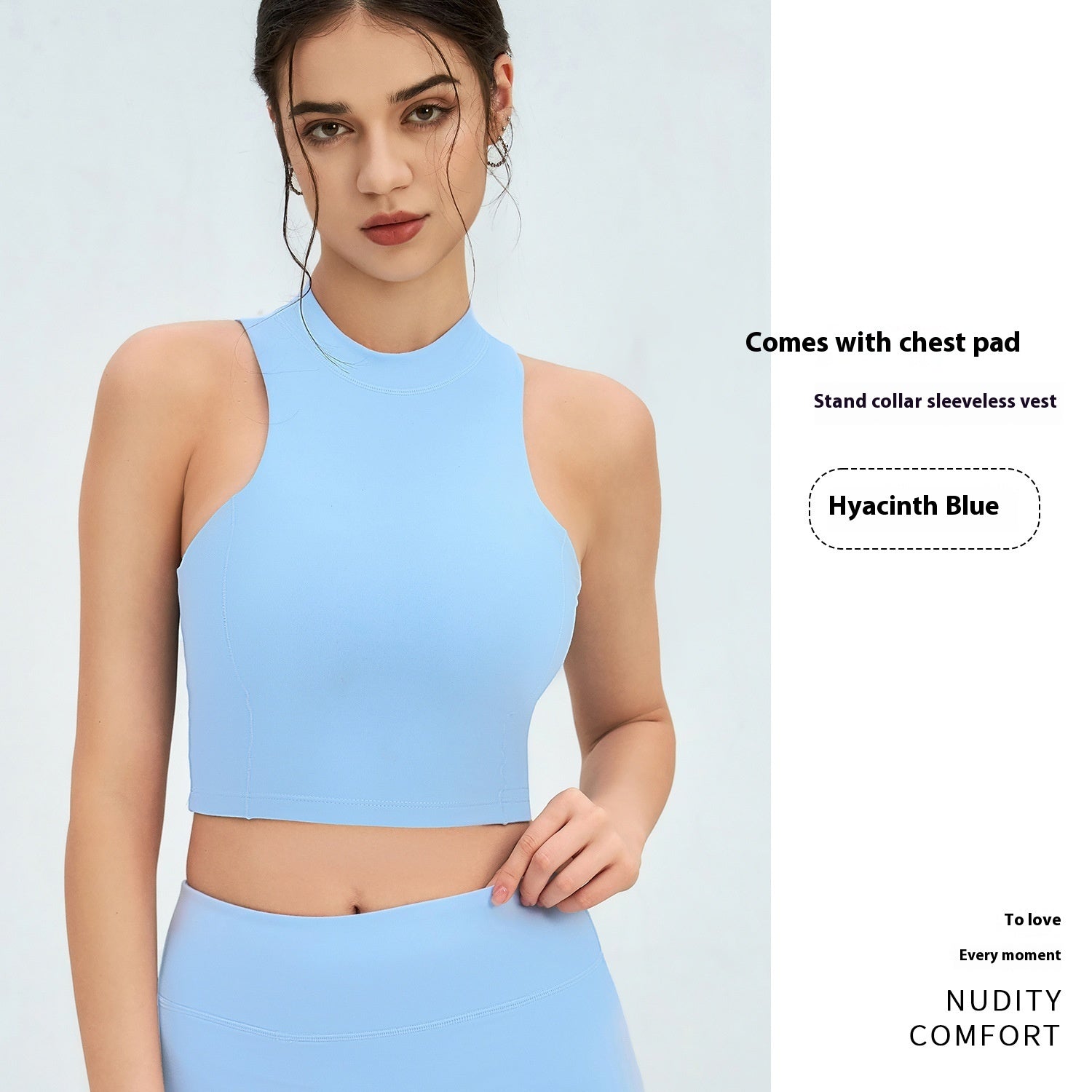 Quick-drying Sleeveless Vest Brocade Nude Feel Yoga Bra