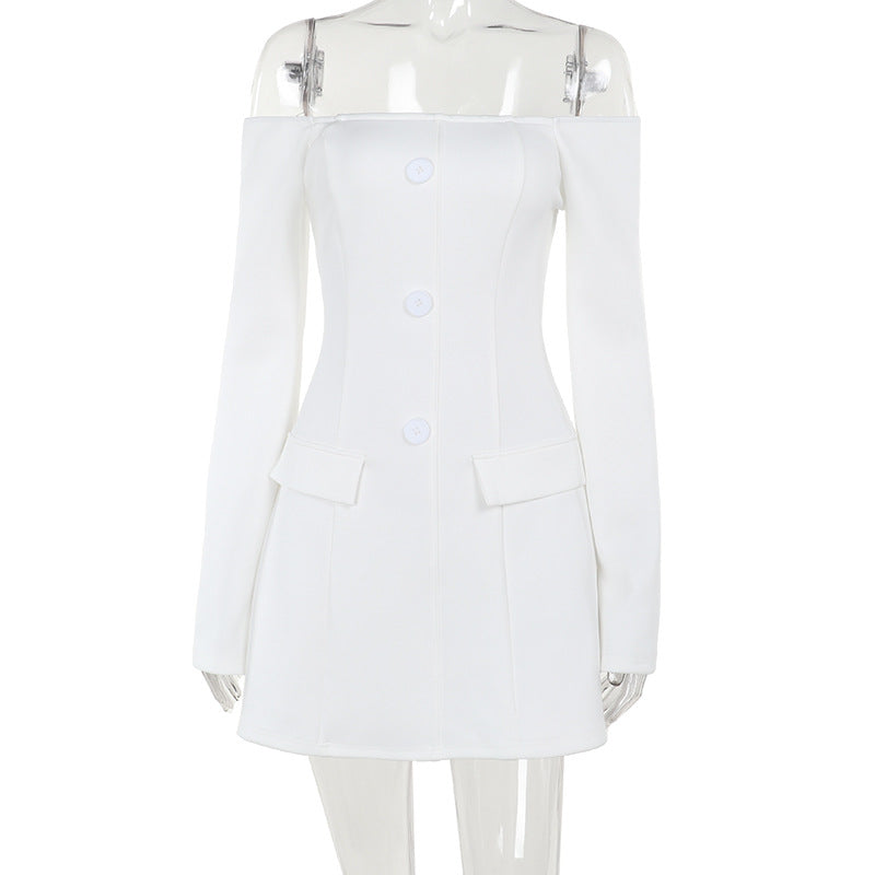 Fashionable Elegant Slim-fit Off-shoulder Bag Cover Long