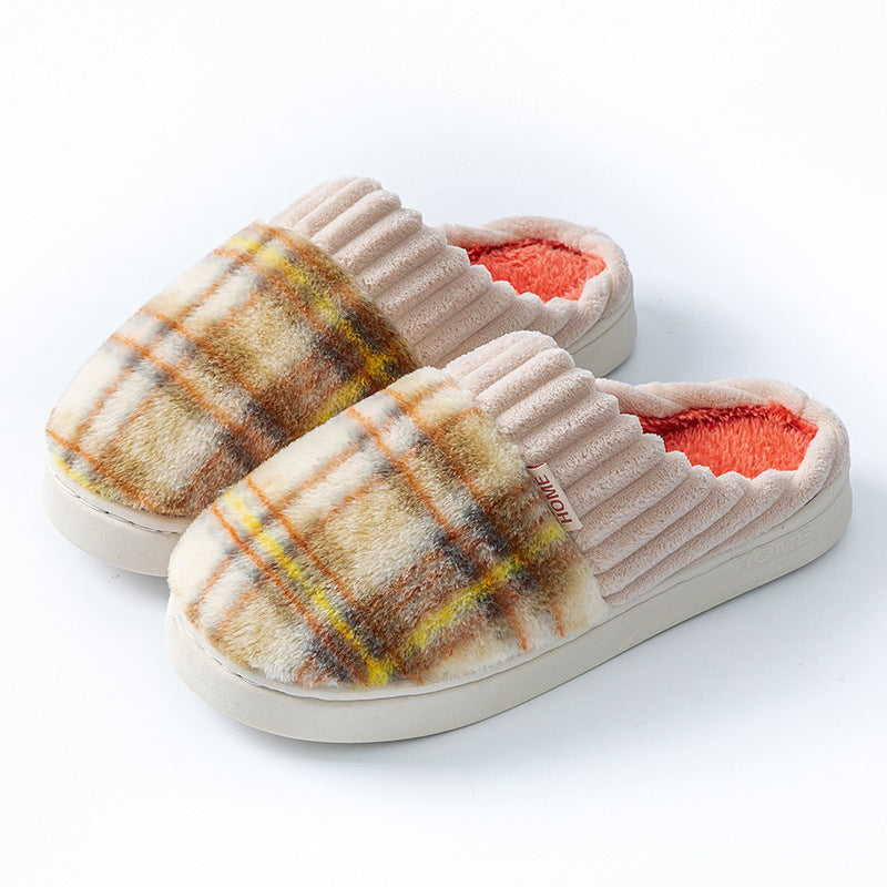 Plush Non-Slip Indoor Slippers
