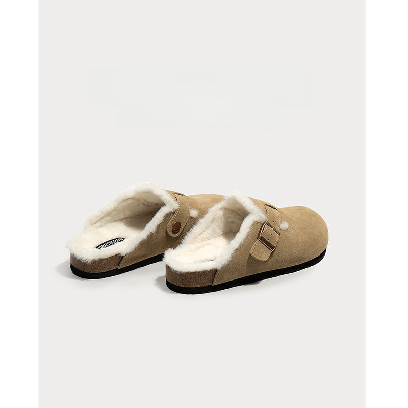 Fleece Lined Slip On Slippers