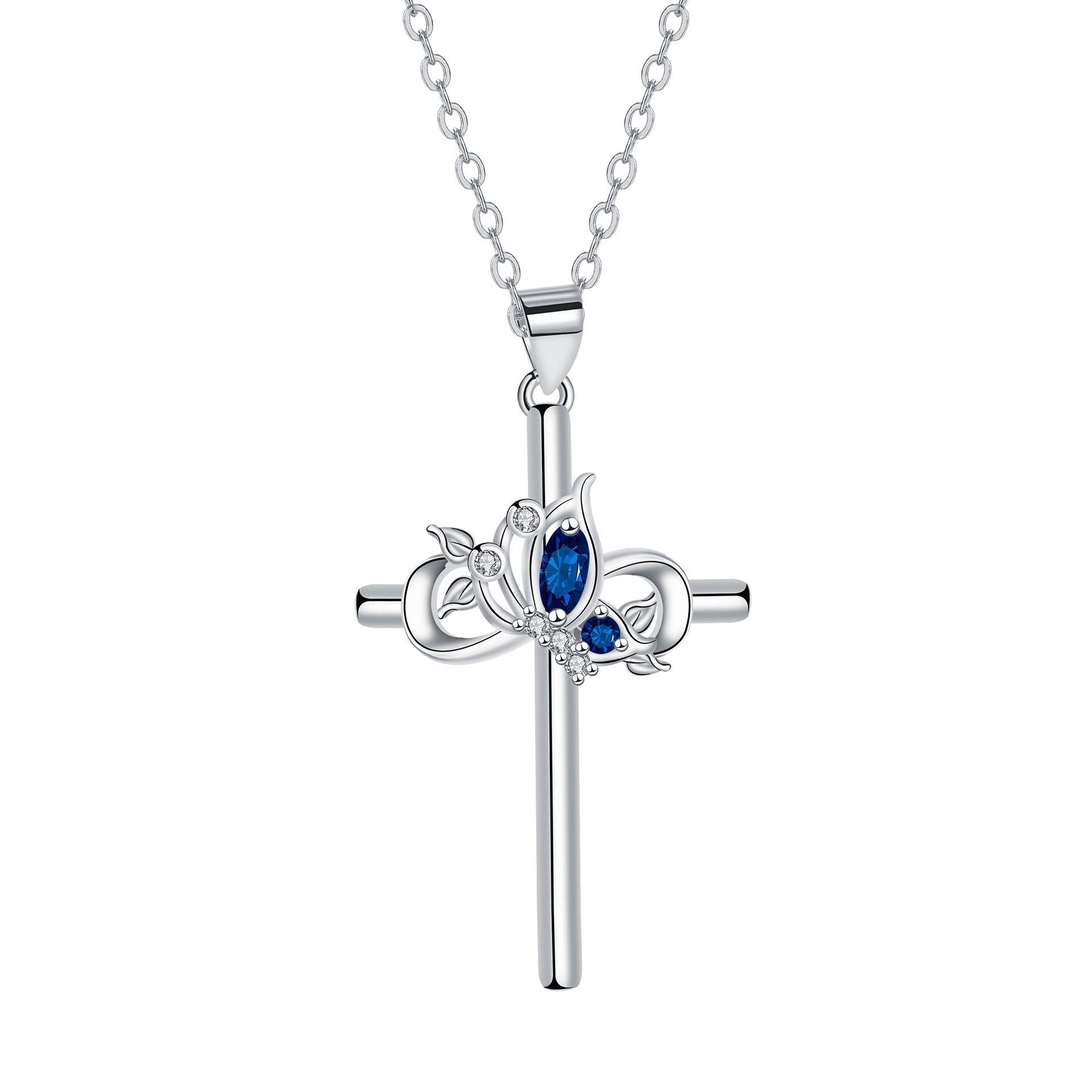 Fashionable Commuter-Style Cross Necklace