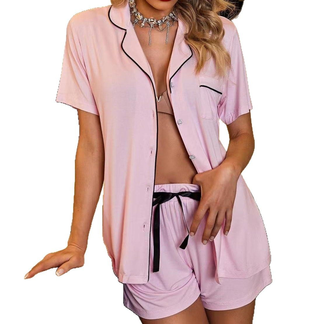 Cardigan Pajamas Two-Piece Set